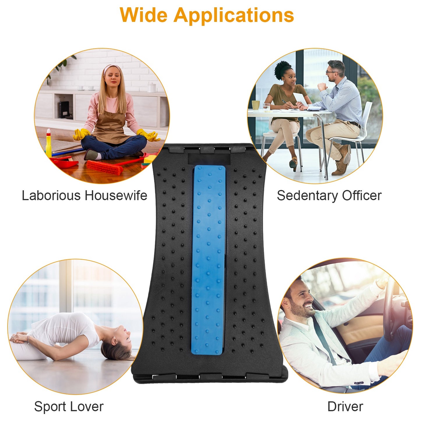 back stretcher for desk workers, drivers and active people