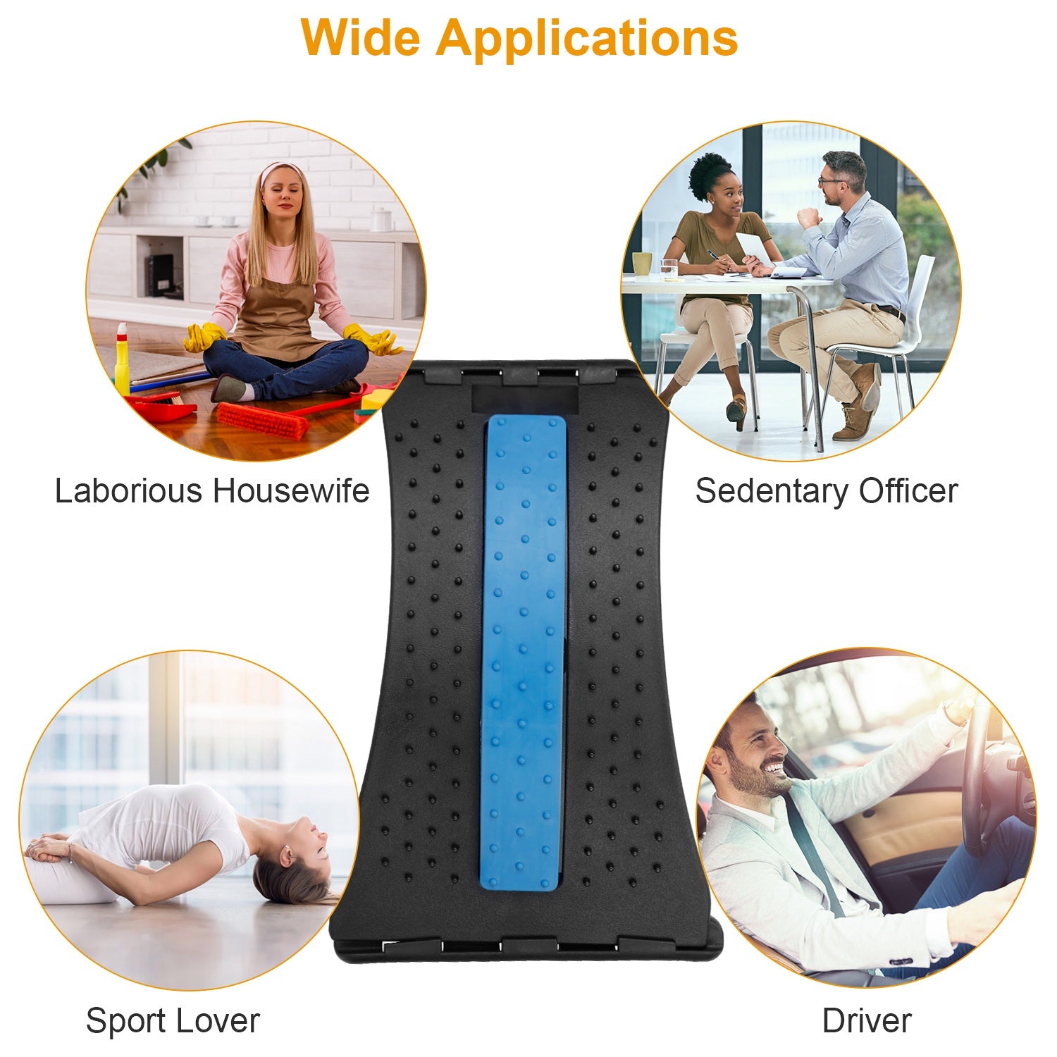 back stretcher for desk workers, drivers and active people