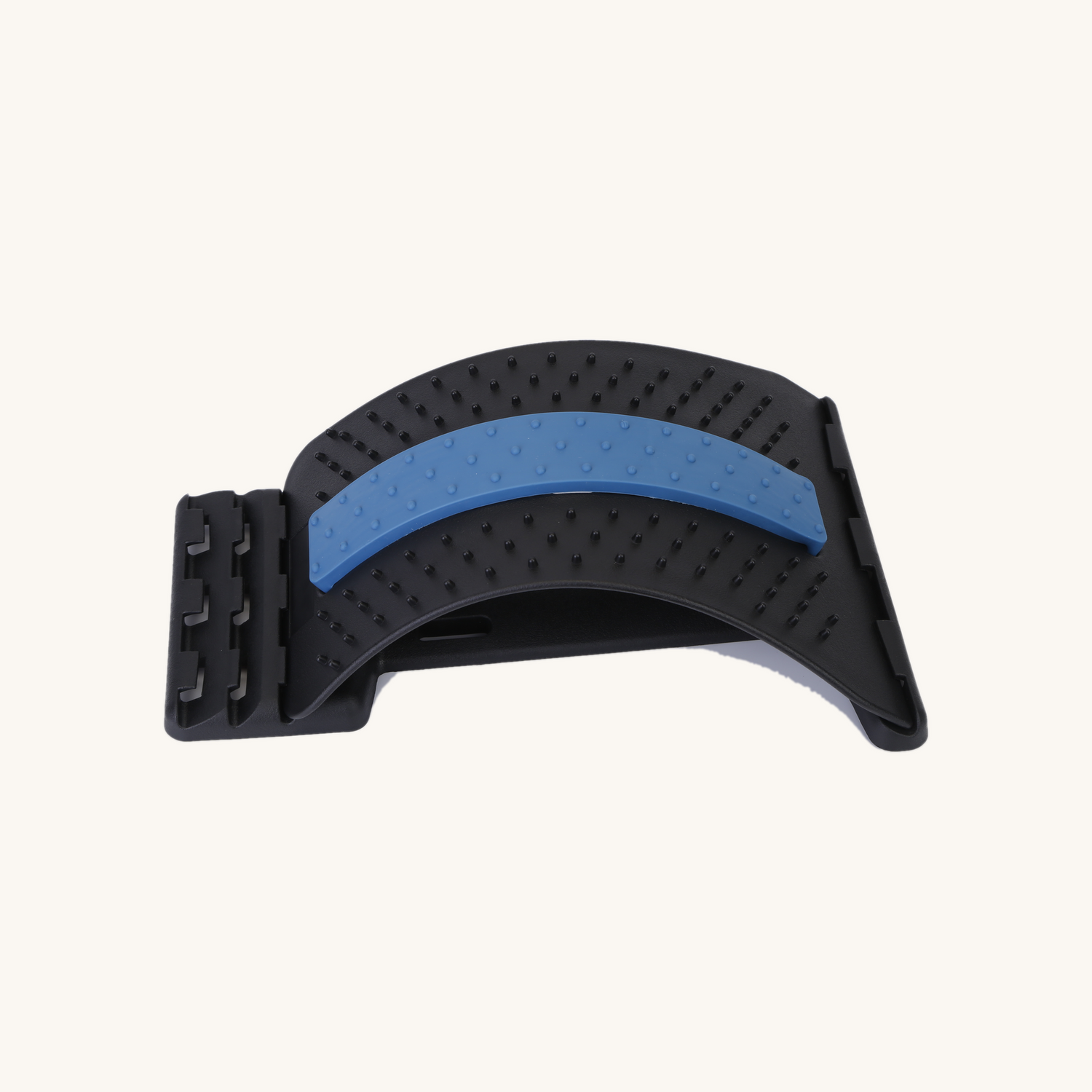 back stretcher multi-level lumbar arch on cream background